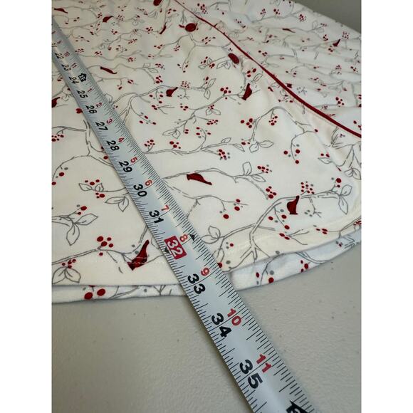 Charter Club Red Cardinal Cotton Stretch Sleepshirt Lounge Top Size M - Picture 5 of 6